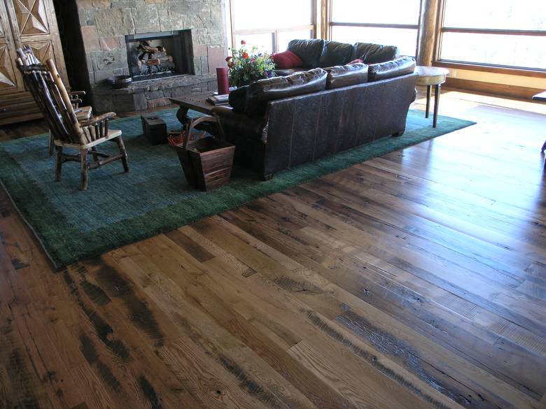 Antique Oak Skip-Planed Flooring